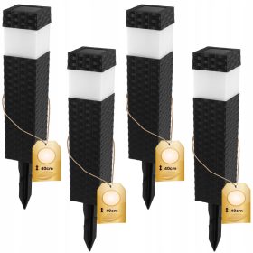  NNLED solarna svetilka, bela, 40 cm, 4 kosi.