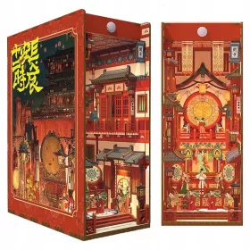    Zložljiv lesen 3D model knjižnega kotička - pagoda treh kraljestev
