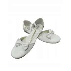   MIKO 602 Obhajilni čevlji za deklice, beli, poljske balerinke 32