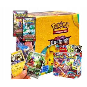   360 Kosov Pokemon Kart Scarlet & Violet Obsidian Flames Mega Box - Razširite svojo zbirko!