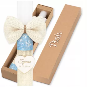 Sveča obhajilo za fanta - Personalizirana sveča obhajilo