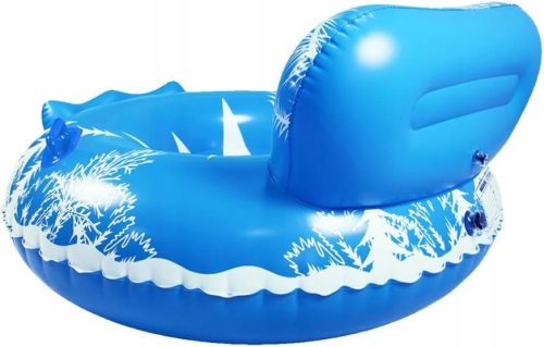 Inflatable snow tube with cute snow rider snow racing
