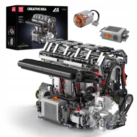   Mold King Technic (L4) Vrstni štirivaljni bencinski motor Bloki Igrače