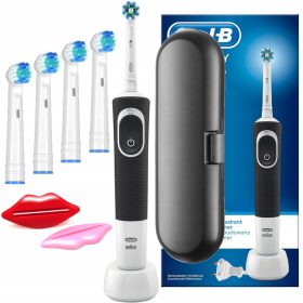    Oral-B D100 Vitality Cross Action električna zobna ščetka črna + 3 drugi izdelki