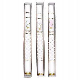 Okrašena Kanelurasta Sveča za Sveti Obhajilo