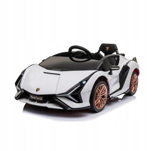 Baterijski Lamborghini SIAN za otroke Bel + Daljinec + EVA + Free Start