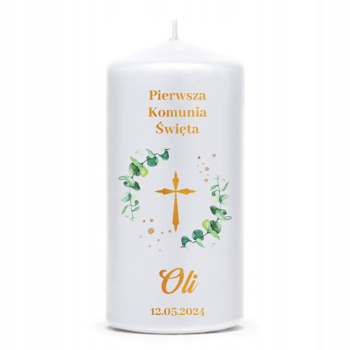 Personalizirana sveča za prvo obhajilo 6x12 cm za mizo
