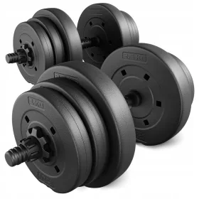   Nastavljive bitumenske uteži 20kg, komplet 2x10kg uteži Trex Sport