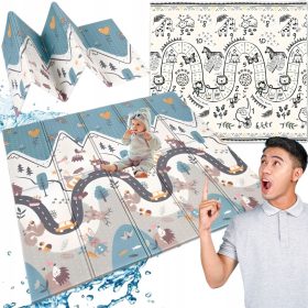   Zložljiva izobraževalna penasta podloga 180x200 - Odlična rešitev za otroško igro in učenje