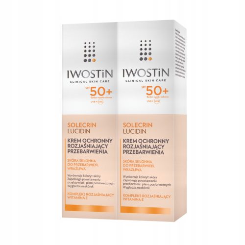 Krema za obraz Iwostin Solecrin Lucidin z zaščitnim faktorjem SPF 50+ proti pigmentnim madežem