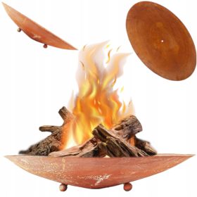   VRTNI ŽAR ZA TABORNIŠKI OGNJEV STYLISH "RUSTED" 58cm