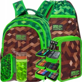 CoolPack šolski nahrbtnik Joy S Minecraft set
