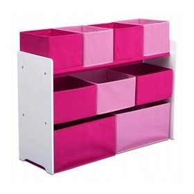 ROZA BELA ORGANIZATOR ZA OTROKE S 9 POJEMNIKI