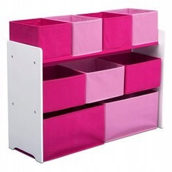 ROZA BELA ORGANIZATOR ZA OTROKE S 9 POJEMNIKI