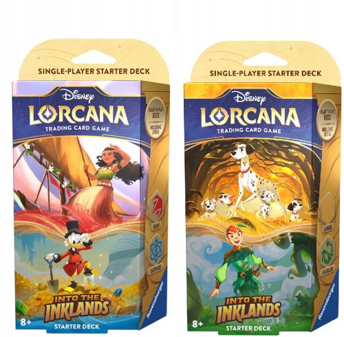 Disney Lorcan: Inklands - komplet začetnih kart Ruby & Sapphire + Disney Lorcan: Into the Inklands - komplet začetnih kart Amber & Emerald