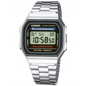 CASIO A168WA-1A VINTAGE RETRO MOŠKA URA + ŠKATLA