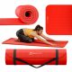 Mata za vadbo za fitnes Hop-Sport 190 cm x 60 cm rdeča