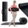 Fitnes podloga Hop-Sport Premium 190 cm x 60 cm črna