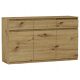 Moderna Komoda z Linije Modern S-3 ARTISAN 120 x 40 x 98 cm Hrast