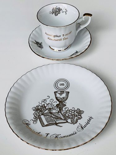 Pomnilnik prvega svetega obhajila, porcelan Chodzież
