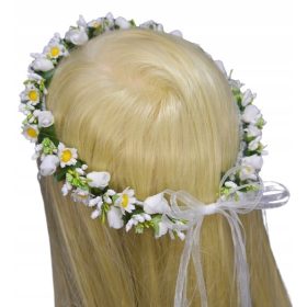 Obhajilni venec za albo in obleko - Marjetice