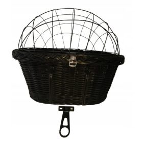VELIKA PASJA nosilka za kolo, pletena košara do 15 kg