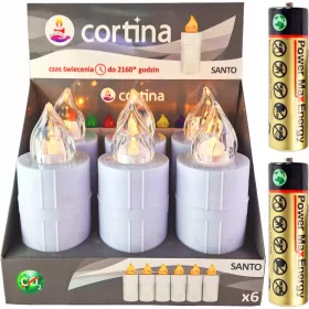   VLOŽKI ZA GRANE 6 KOSOV SET LED ELEKTRIČNI VLOŽEK BATERIJE 2xAA