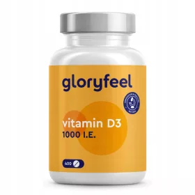 Vitaminski D3 tabletki od gloryfeel - 1000 IU, 400 tablet