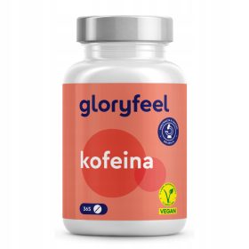   Gloryfeel Naravne Kofeinske Tablete: Zaloga za Eno Leto, 100% Veganske