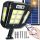 Lampa Solarna z Czujnikiem Ruchu 136 LED, Pilotem, IP67