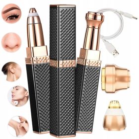 Coijak Trimer za obrvi in brivnik za obraz 2v1 set USB črn