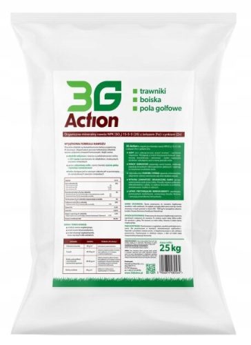 BIOGARDENA 3G AKCIJA ORGANSKO-MINERALNO GNOJILO ZA TRAVNIKE 25KG