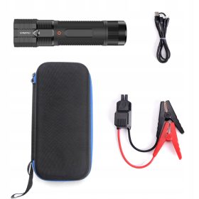   CHOETECH ZAGONSKEGA ZAGONSKEGA ZAGONSKEGA JUMP STARTER Z POWERBANK 8000MAH - ČRNA LED LATARKA