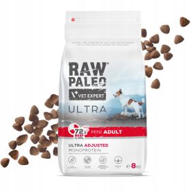    RAW PALEO ULTRA BEEF ADULT MINI z govedino za male odrasle pse 8kg