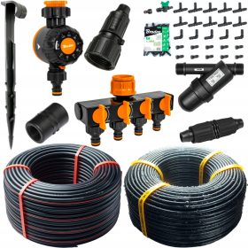 ASOVNI KOMPLET ZA NAMAKANJE VRTA KAPLJIČNO NAMAKANJE 100m