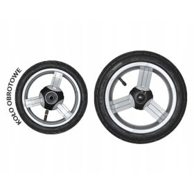 Kromirano kolo za otroške vozičke 10"