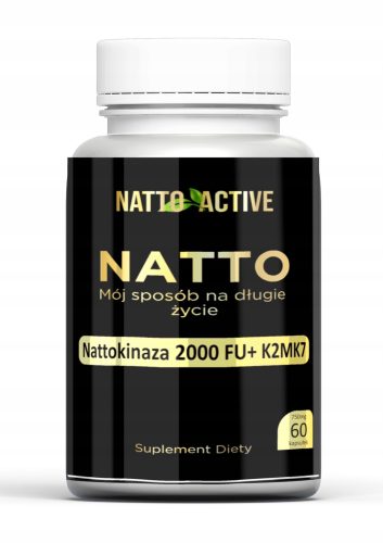 Kapsule Natto Active z Nattokinazo 100 mg in Vitaminom K2 MK7 – 60 kapsul