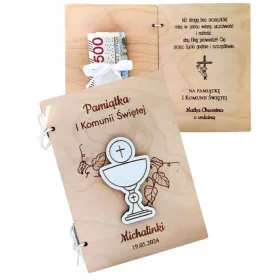  Spominek na prvo sveto obhajilo, obhajilna karta za denar