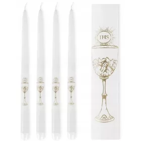Sveče obhajilne v beli barvi 29cm 4 kosov