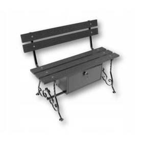   Grobnikova klop s podporo in shrambo - Slovenski proizvajalec