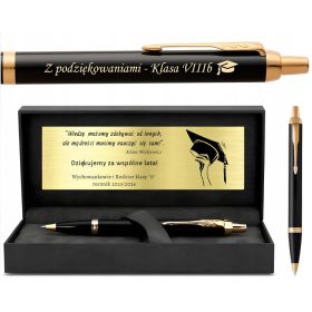 Parker IM Black GT kemični svinčnik z graviranjem