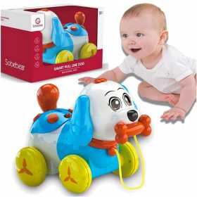   INTERAKTIVNI PES z vrvico, interaktivna igrača za učenje hoje in vleko kosti