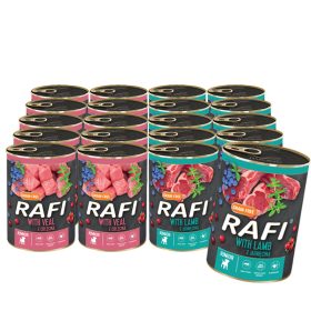 Rafi Premium Junior - Mešanica okusov 20x400g