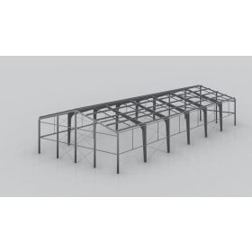 Jeklena konstrukcija hale 15m x 50m Pocinkana