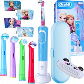    Oral-B Vitality 100 Kids Frozen električna zobna ščetka modra + 3 drugi izdelki