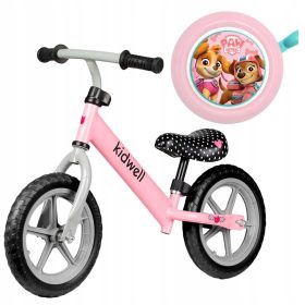   Kidwell Rebel Balance Bike 12" Pink z mehanskim zvonom Nickelodeon PAW PATROL Girls