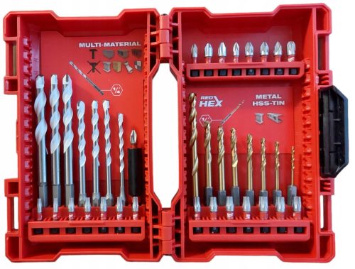 Set orodja Milwaukee 4932479854 39 kosov rdeče barve