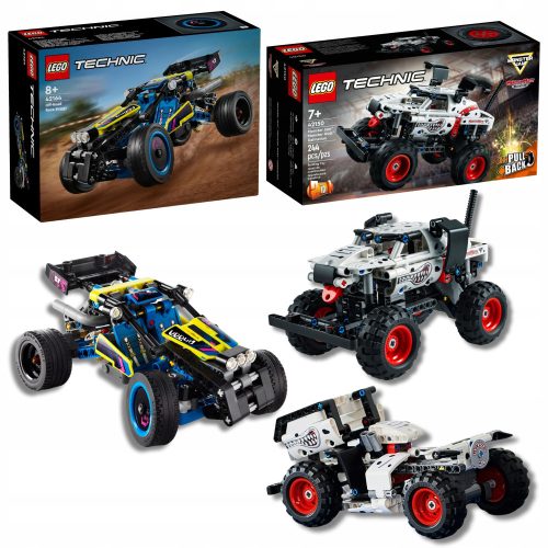 LEGO Technics Monster Jam Truck Mutt Dalmatian 42150 + Rover 42164 AVTOMOBILI 7 8 9
