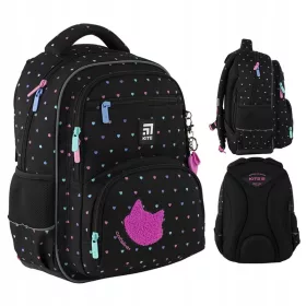 Plek za šolo za deklico s črnimi pikami Kite K24-773M-2