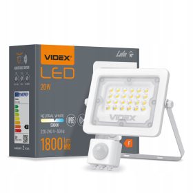 LED Reflektor s Senzorjem Gibanja 20W 5000K 1800lm IP65 IK07